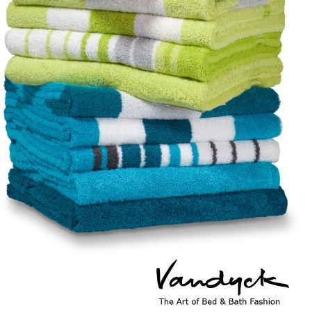 Opruiming handdoek Ranger, Boston, Ontario, Vancouver,streep,blok,cobalt,lemon